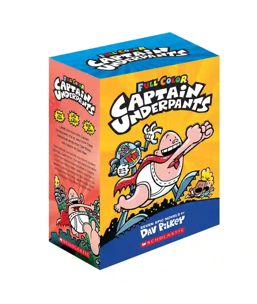 Captain Underpants Full Color Edition Box Of 7 Books