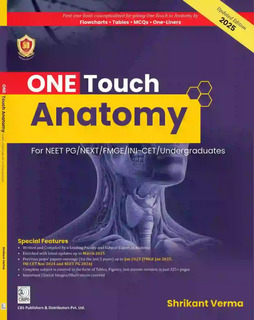 One Touch Anatomy (For NEET PG / NEXT / FMGE / INI-CET / Undergraduates ...