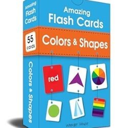 Amazing Flash Cards Colors & Shapes: Early Development of Preschool Toddler (55 Cards)