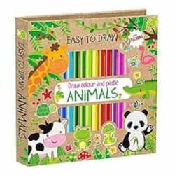 Draw Colour & Paste Animals