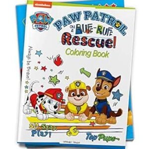 Paw Patrol On A Ruff-Ruff Rescue: Paw Patrol Coloring Book For Kids