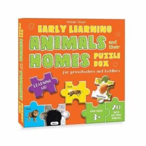 Early Learning Animals & Their Homes Puzzle Box For Preschoolers And Toddlers