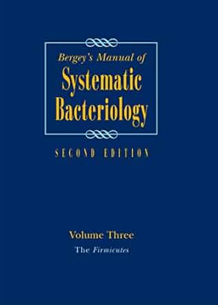 Bergey's Manual of Systematic Bacteriology, 2e, Vol. 3