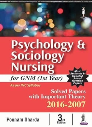 Psychology & Sociology Nursing For Gnm (1st Year)