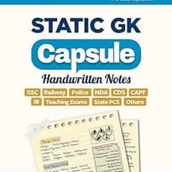 Static GK Capsule Handwritten Notes