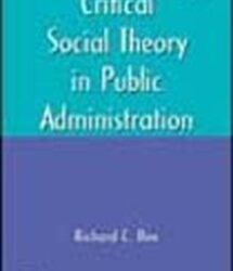 Critical social Theory in Public Administration