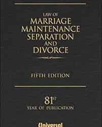 Law of Marriage, Maintenance, Separation and Divorce, 5/e