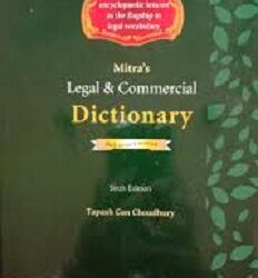 Mitra's Legal & Commercial Dictionary