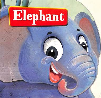 Cut Out Board Book- Elephant