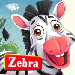 Cut Out Board Book- Zebra