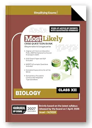 CBSE Most Likely Question Bank Biology Class 12 (2027 Examination)