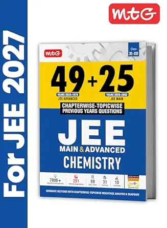 49+25 Years Chapterwise Topicwise Solutions Chemistry for JEE (Main & Adanaced)