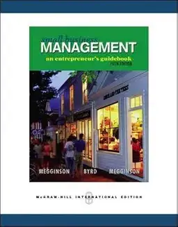 Small Business Management An Entrepreneur