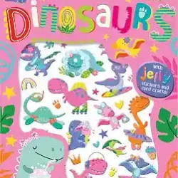 Jelly Stickers Fierce and Fabulous Dinosaurs Activity Book