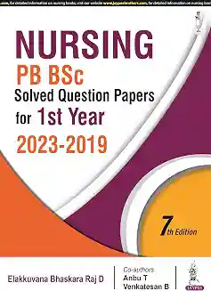 Nursing PB BSc Solved Question Papers For 1st Year