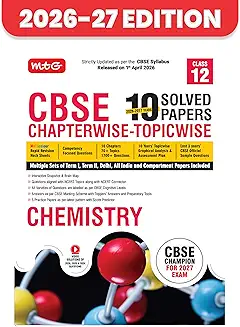 CBSE 10 Solved Papers Chapterwise Topicwise Chemistry Class 12 (2027 Exam)