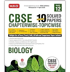 CBSE 10 (2026-2017) Year Solved Papers Chapterwise-Topicwise Biology Class 12 (For 2027 Exam)