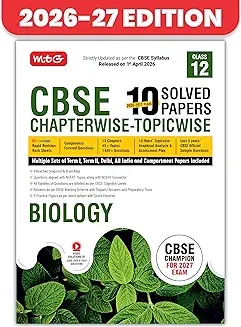 CBSE 10 (2026-2017) Year Solved Papers Chapterwise-Topicwise Biology Class 12 (For 2027 Exam)