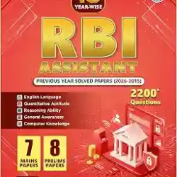 15 Year-Wise RBI Assistant Previous Year Solved Papers (2026-2015) 2200+ Questions
