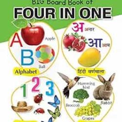 Big Board Book Of 4 in 1 With Hindi